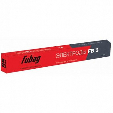 Электрод сварочный с рутиловым покрытием FB 3 D3.0 мм (пачка 0.9 кг) FUBAG